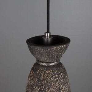 Black Clay Parva Ceramic Bathroom Pendant Light 14cm Ceramic Bathroom Pendant Lights Great Lighting UK Ltd